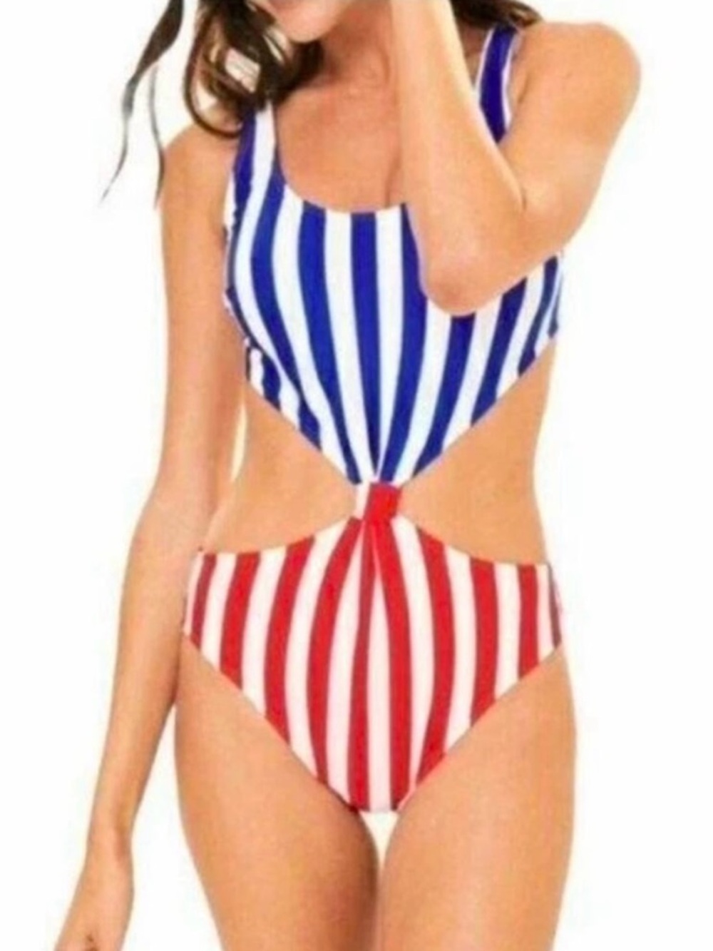 NWT Abercrombie flag bikini swimsuit